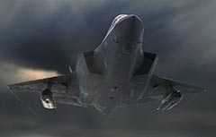 F-35 armed with AGM-158C LRASM Long Range Anti Ship Missile